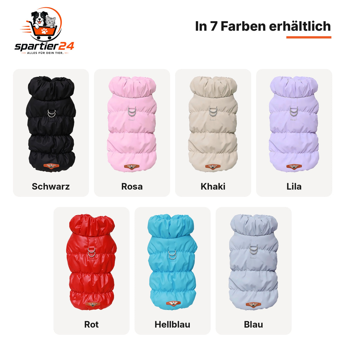 Gefütterte Winterjacke für kleine Hunde & Katzen – für Chihuahua und Yorkshire