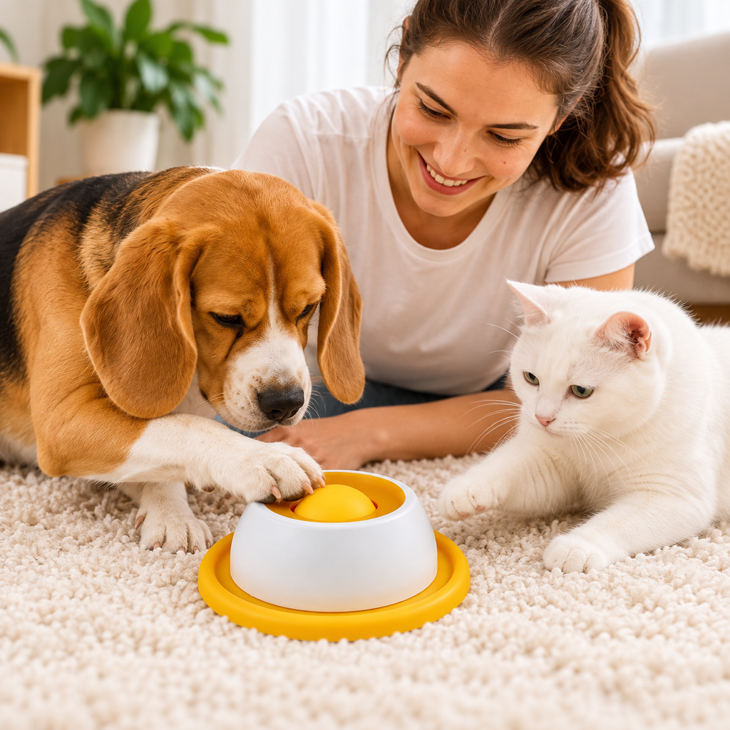 Futterspielzeug für Hunde & Katzen – für langsameres Fressen