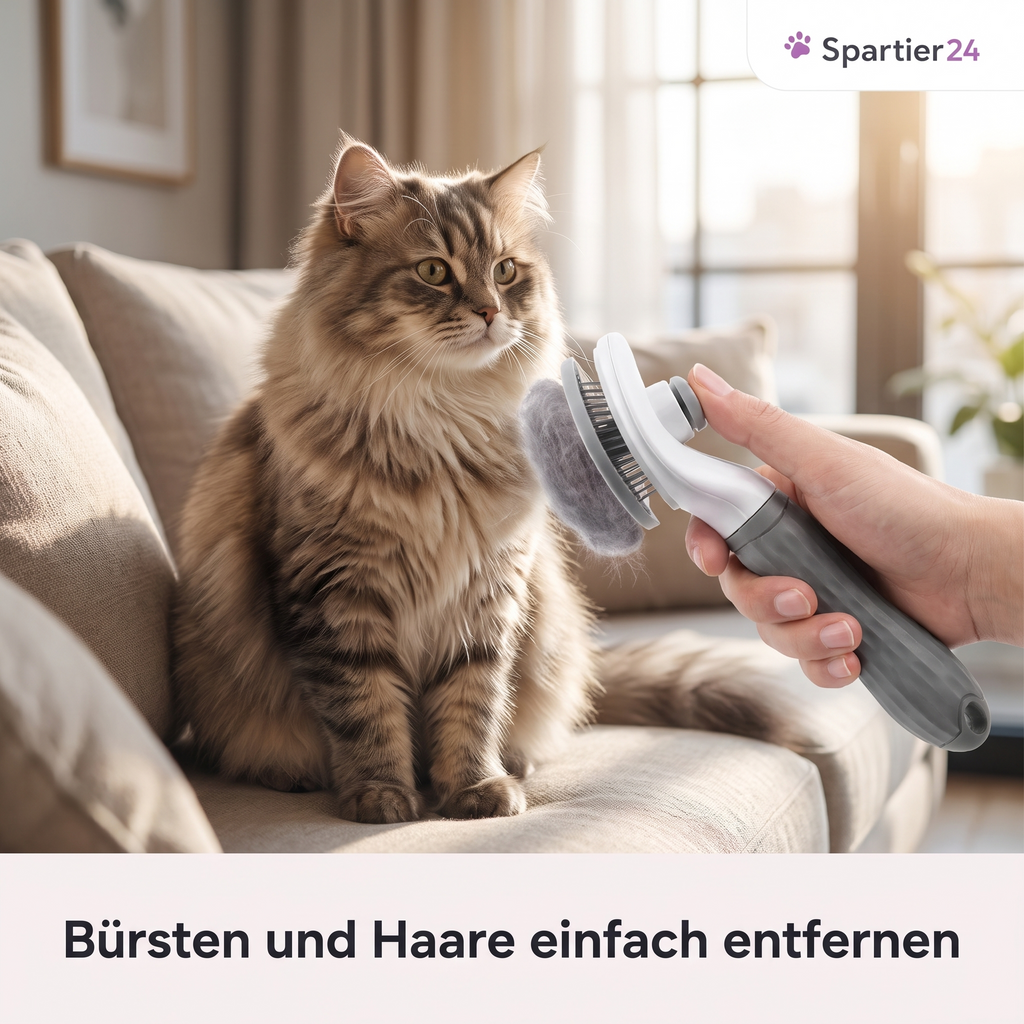 Selbstreinigende Fellbürste für Hunde & Katzen