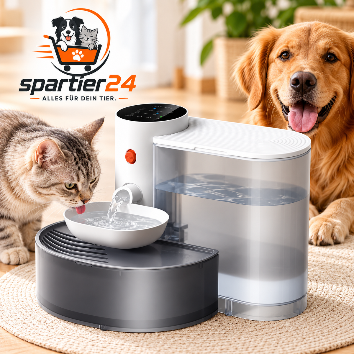 Automatischer Trinkbrunnen für Katzen & kleine Hunde – 3 Liter