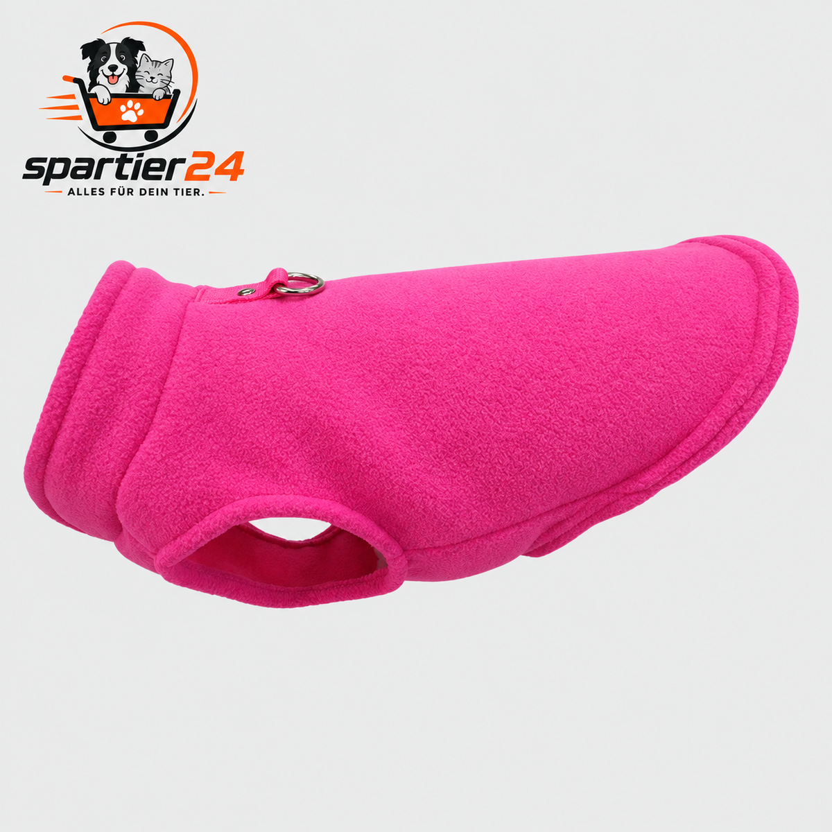 Fleece-Weste mit D-Ring für kleine Hunde & Katzen – Hundepullover für kühle Tage