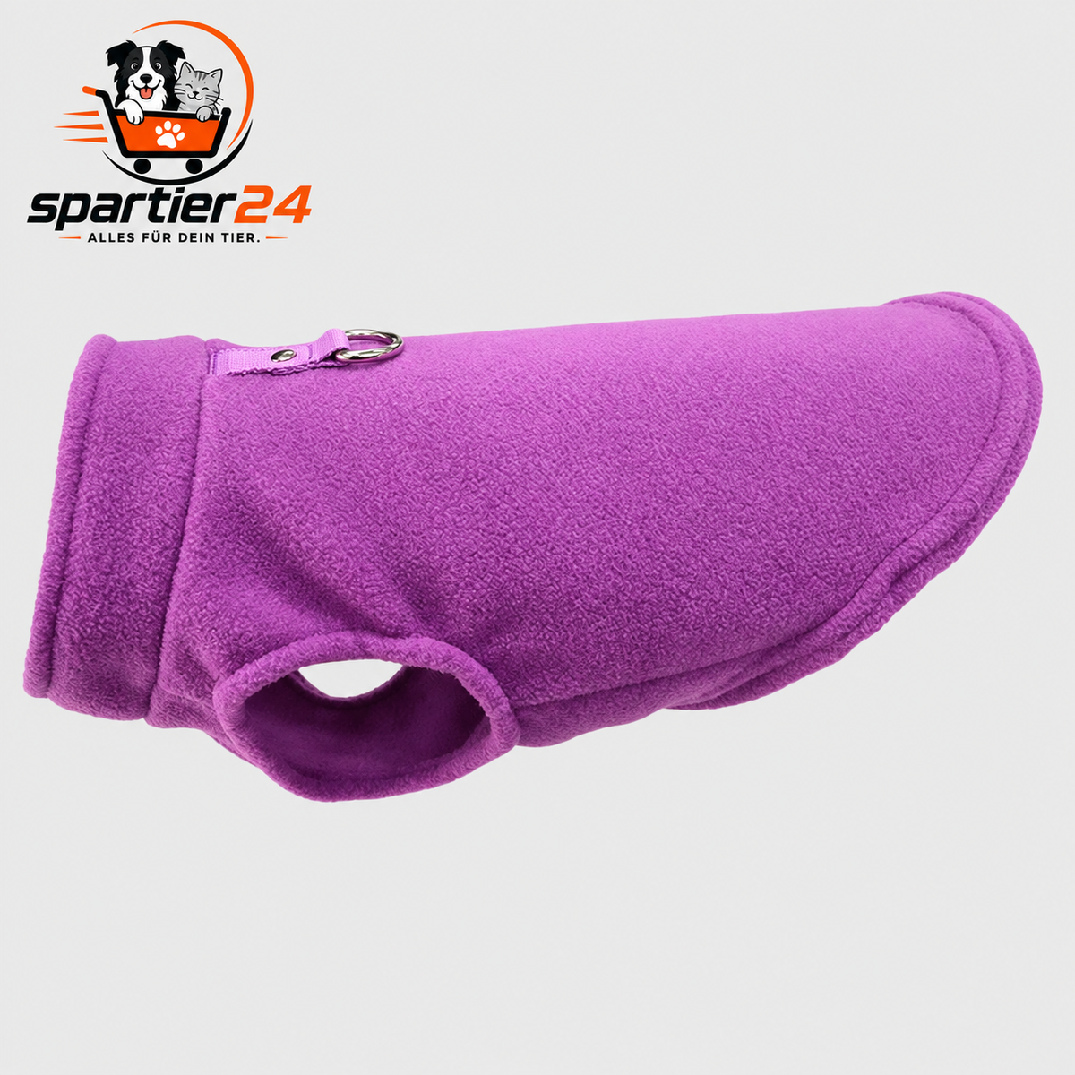 Fleece-Weste mit D-Ring für kleine Hunde & Katzen – Hundepullover für kühle Tage