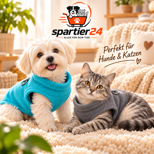 Fleece-Weste mit D-Ring für kleine Hunde & Katzen