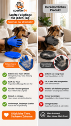 Fellpflege-Set für Hunde & Katzen – Pflegehelfer für Fellpflege und Baden