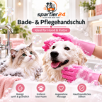 Silikon-Badehandschuh für Hunde & Katzen – Fellpflege beim Baden