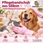 Silikon-Badehandschuh für Hunde & Katzen – Fellpflege beim Baden