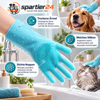 Silikon-Badehandschuh für Hunde & Katzen – waschen und massieren