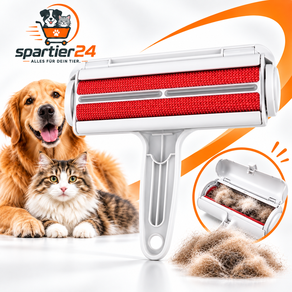 Tierhaar-Roller für Hunde & Katzen – entfernt Haare von Sofa und Kleidung