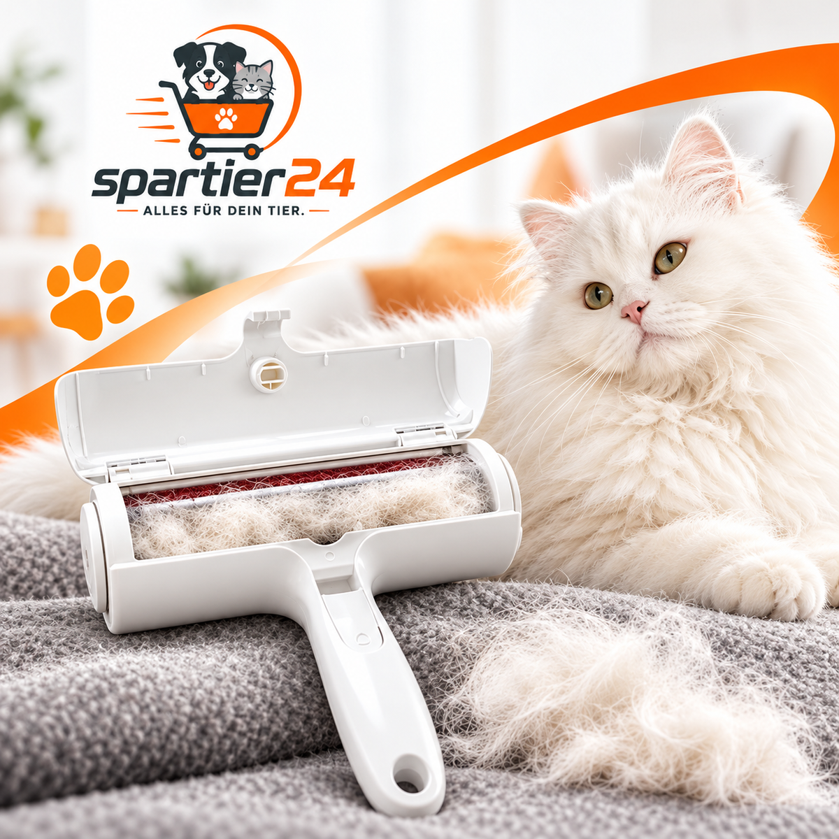 Tierhaar-Roller für Hunde & Katzen – Fusselrolle für Tierhaare