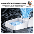 Futterautomat mit Trinkbrunnen 2-in-1 – für Hunde und Katzen