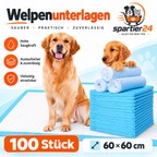 Hygieneunterlagen für Hunde & Katzen, 100 Stück – schützt Böden vor Urin