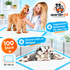 Hygieneunterlagen für Hunde & Katzen, 100 Stück – schützt Böden vor Urin