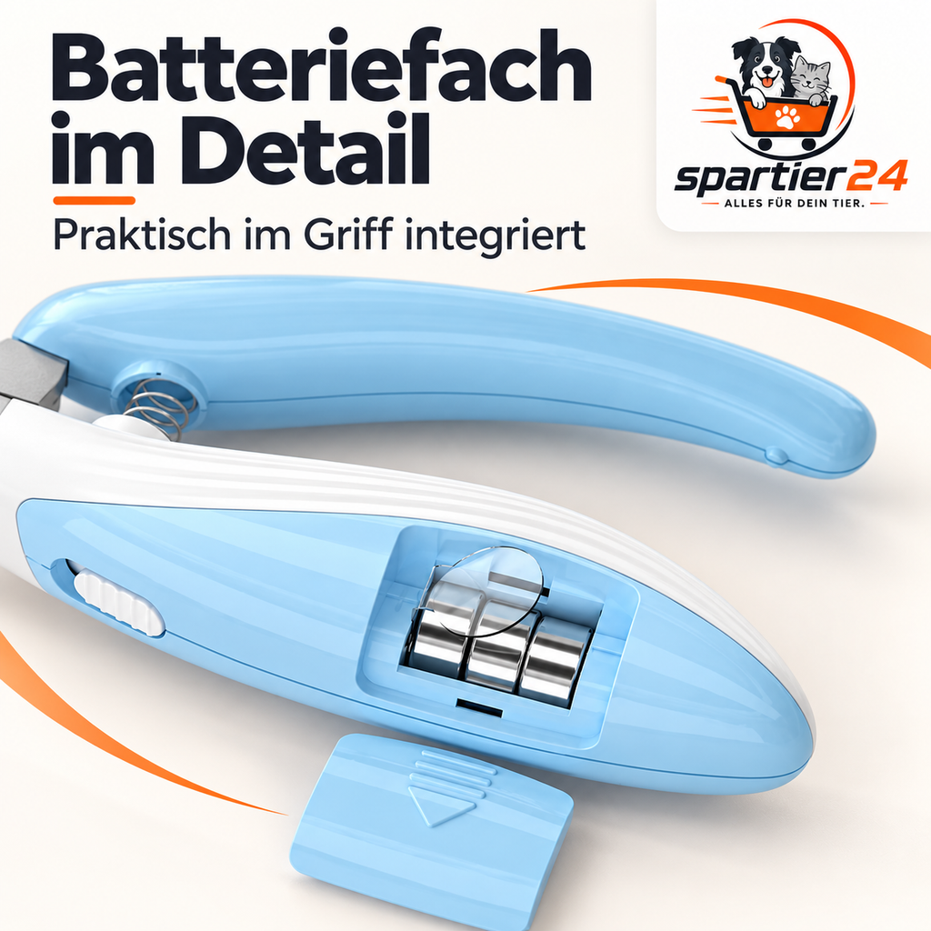 Krallenschere für Katzen mit LED-Licht – Blutlinie sichtbar