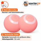 Interaktives Katzenspielzeug – Spielvogel und Ball mit Schweif