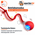 Interaktives Katzenspielzeug – Spielvogel und Ball mit Schweif