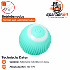 Interaktives Katzenspielzeug – selbstrollender Ball