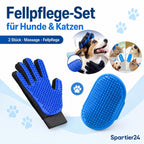 Fellpflege-Set für Hunde & Katzen – lose Haare entfernen