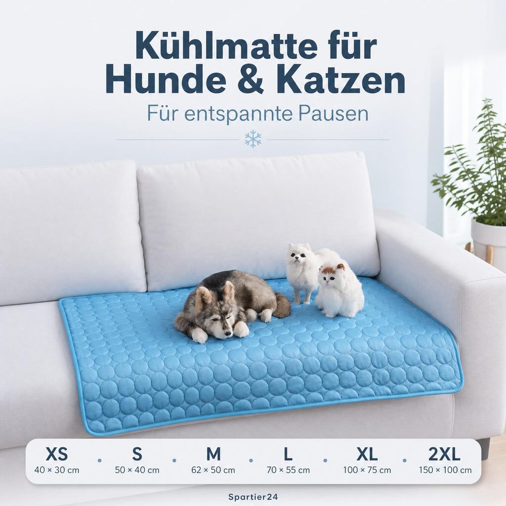 Kühlmatte für Hunde & Katzen – selbstkühlend ohne Strom