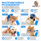 Fellpflege-Set für Hunde & Katzen – Pflegehelfer für Fellpflege und Baden